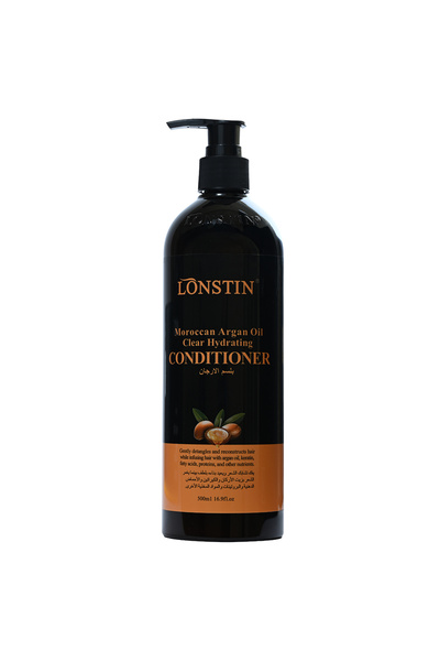 Lonstin بلسم الشعر بزيت الأرجان للترطيب الواضح، 500 مل من