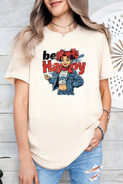Sarah's Boutique Women's T-shirt – 100% cotton – Be Happy
