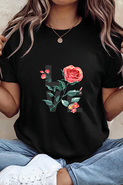 Sarah's Boutique Women's T-shirt – 100% cotton – Love Rose