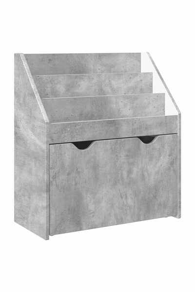 vidaxl Raft pentru copii Gri din beton 60 x 29,5 x 69 cm Lemn compozit