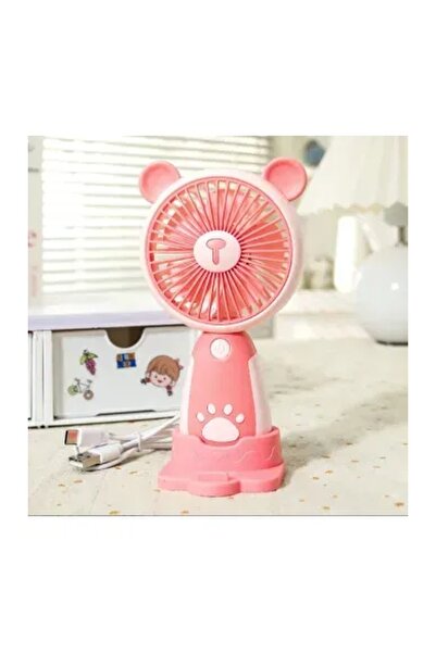Zenorius Mini Ventilator Portabil Reîncărcabil USB cu Suport, Design Ursuleț,...