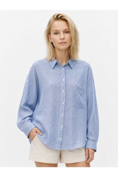 Loft Loose Fit Kadın Gömlek U.kol