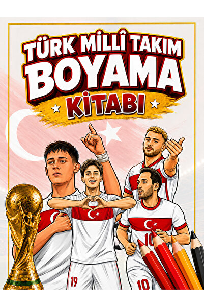 Yuva Yayınları Milli Takım Boyama Kitabı Dünya kupası 16 sayfa