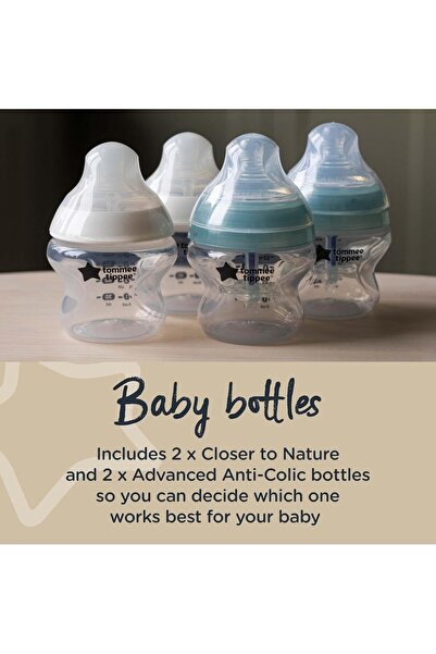 tommee tippee Ultimate Formula Feeding Kit, Electric Steam Steriliser, Newborn Baby Bottles and optimal Prep Day and Night Machine, White