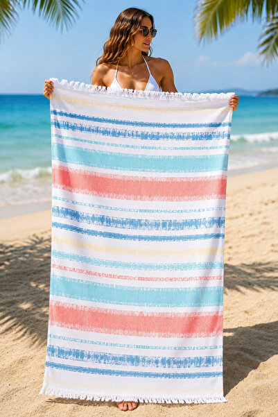 Modamina Prosop de plajă 100% bumbac 70x140 cm |   Plajă, Piscină, Spa, Saună...