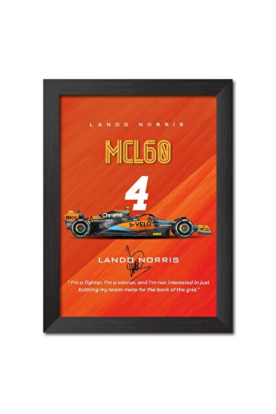 ALAYRA International Alayra Lando Norris Formula One Racer Car Poster Framed ...