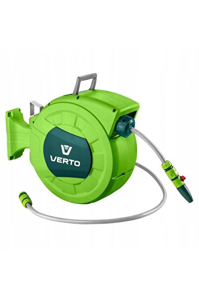 VERTO Furtun de gradina, Verto, 15G891, cu tambur automat, lungime 22 m