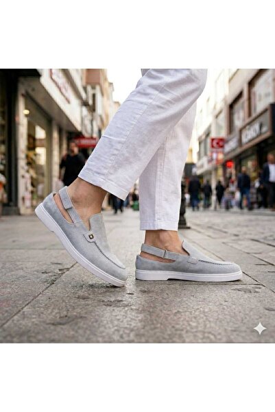 Oneka Shoes صندل لوفر كاجوال للرجال باللون الأبيض الجليدي 13472606SLBB1028