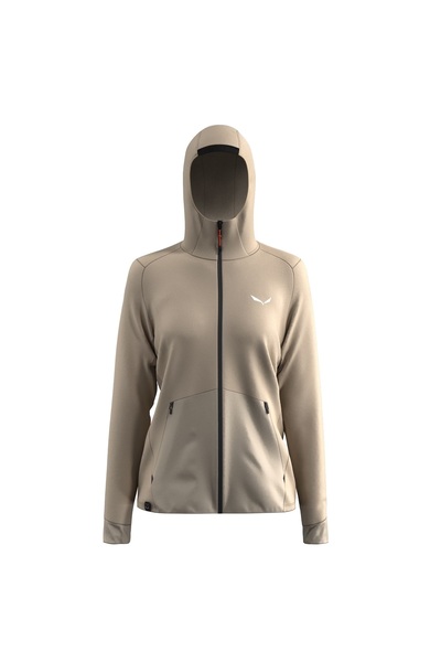 Salewa Γυναικείο φλις μπουφάν πεζοπορίας Puez Merino Durastretch-Μπεζ-42/36