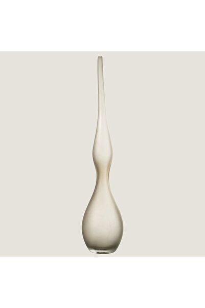 Chakra Yara Kivrimli Cam Vazo Seti Gri 64 Cm Natural