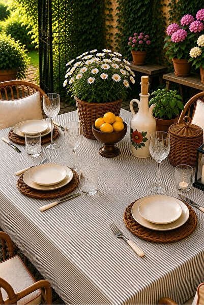 QUBA DECO Pötikare Tablecloth Organization Tablecloth Water Repellent Wrinkle...