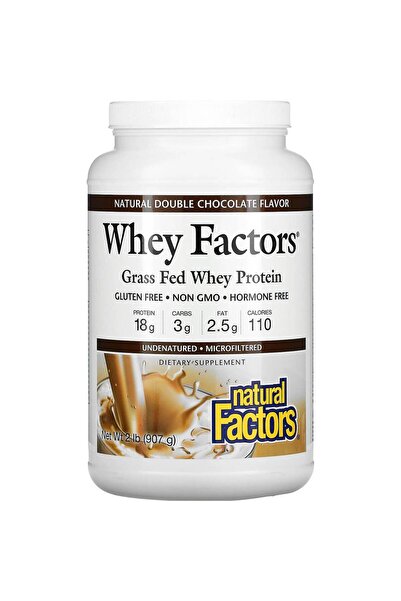 Natural Factors Whey Factors Protein, Milk Chocolate, 907 gm