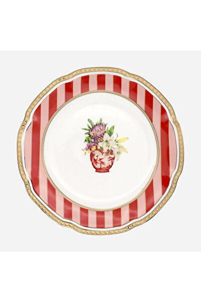 Lisa Minotti Puglia Red Porcelain Cake Plate 19 cm