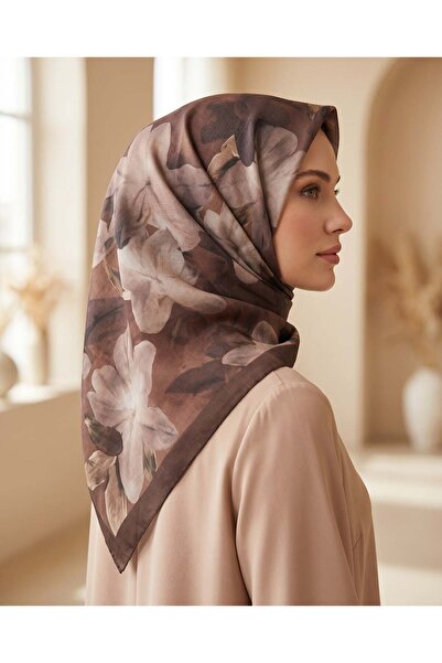 Sultan Eşarp Sultan Fresh Cotton Scarf - Lily Pattern - Sfe028-03
