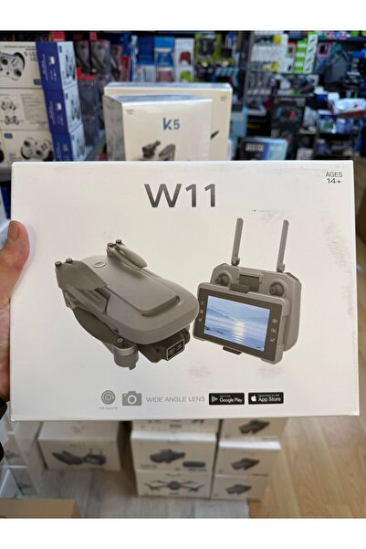 Generic W11 Katlanabilir Drone HD Kameralı Uzaktan Kumandalı Drone Ekranlı Ku...