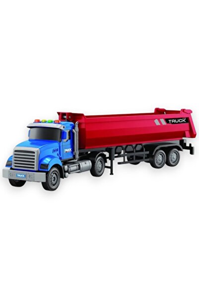 Avaleea Camion American cu Frictiune, Lumini si Sunete, Jucarie Interactiva R...