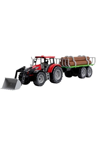 Avaleea Tractor Forestier Cu Incarcator Frontal Si Remorca Pentru Busteni, Ju...