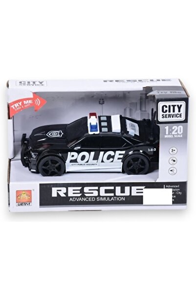 Avaleea Masina de Politie Scara 1:20 cu Inertie, Jucarie Push and Go Realista...