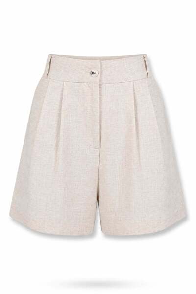 5in1Canpolat Pantaloni scurți din amestec de in natural 580461