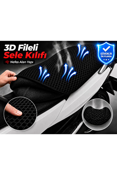 Vi Caro Husă pentru șa motocicletă Revolt RSX5 Husă pentru șa cu plasă 3D Pro...