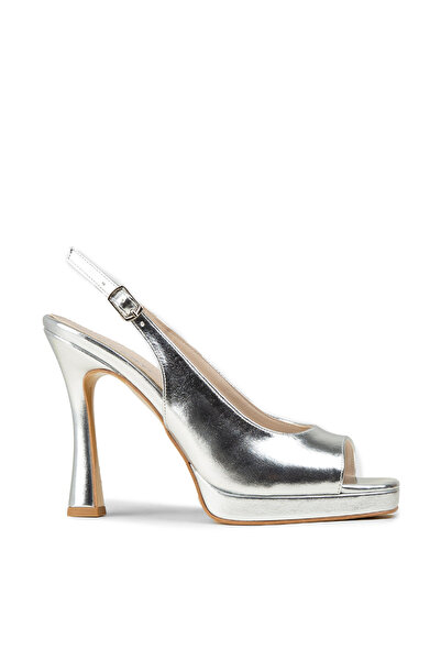 Deery Women's Silver Color Platform Evening Dress Shoes