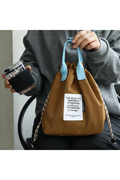 Cooler Bag حقيبة غداء معزولة حرارياً - حقيبة محمولة مع إغلاق برباط، حقيبة قاب...