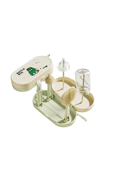 Rao Set curatare biberoane RAO, perii silicon, cutie inclusa, Verde