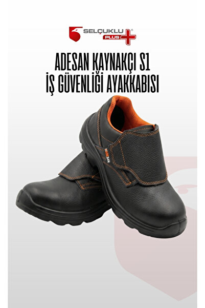 ADESAN Kaynakçı S1 Çelik Burunlu SRC Kaymaz Tabanlı İş Güvenliği Ayakkabısı