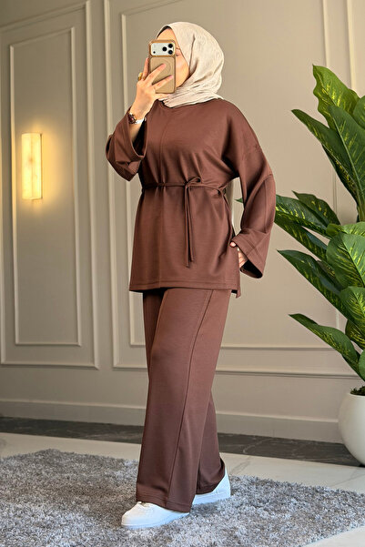 Suede Style 6050 - Set de damă elegant, confortabil, din țesătură moale trico...
