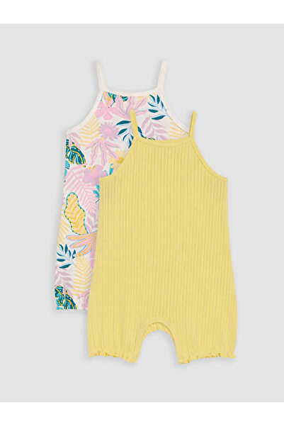 LC Waikiki Esvab • Modern & Distinctive Printed Baby Girl 2-Piece Jumpsuit wi...