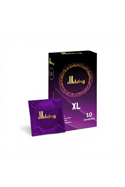 Diblong XL презервативи, с лубрикант, латексови, 55 ± 2 мм, 10 бр.