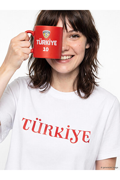 LC Waikiki Rmz Gi̇yi̇m Farkiyla Turkey Printed Football Themed Mug 320 ml
