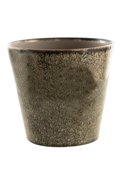 Clayre Ghiveci decorativ din ceramica verde lucios Ø 17x16 cm