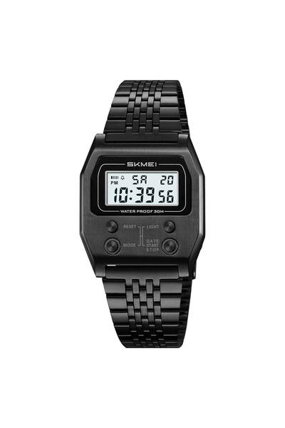 Skmei Ceas digital vintage 2460 Auriu – Stil retro, Alarmă și cronometru