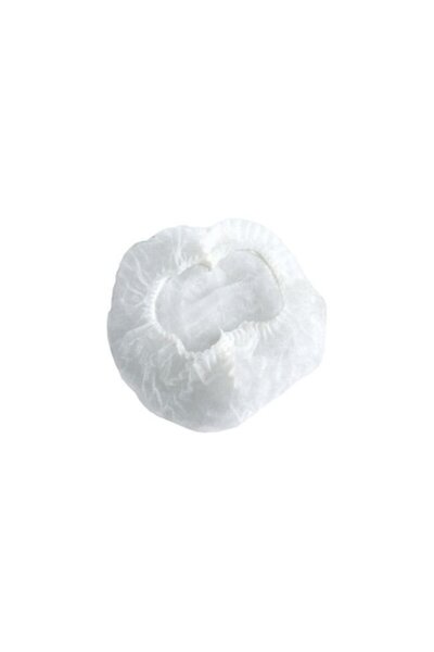 Sirius Distribution Set 100 bucati bonete medicale cu elastic, din PPSB, Alb