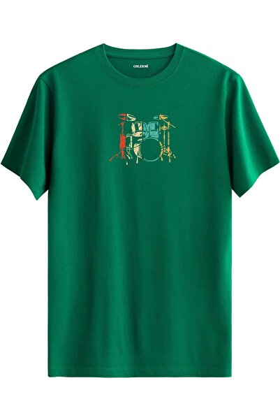 Colermi Vintage Drum Set Printed T-Shirt