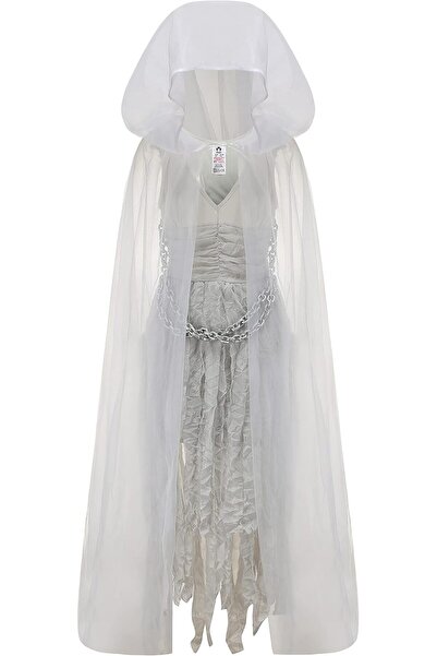 OEM Costum Dama Mireasa Fantomă Rochie de deghizat de Halloween Alb M