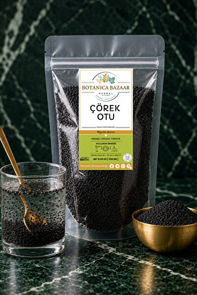Botanica Bazaar %100 Doğal Katkısız Çörek Otu Tohumu 250 gr - Premium Black C...
