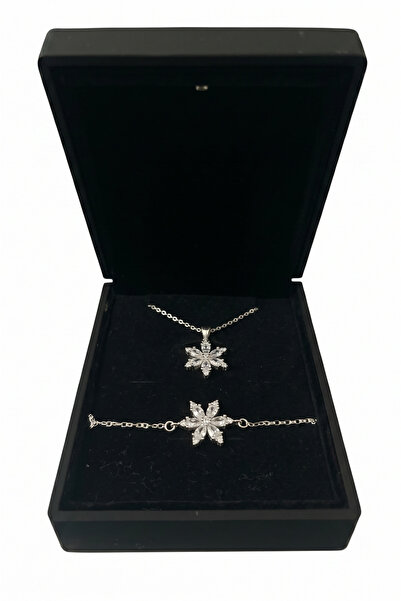 ank tasarım anka mücevherat IŞIKLI KUTUDA 925 AYAR GÜMÜŞ LOTUS SET KADIN SET ...