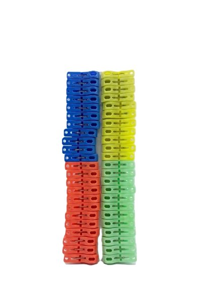Store 48 قطعة مشابك غسيل ملون
