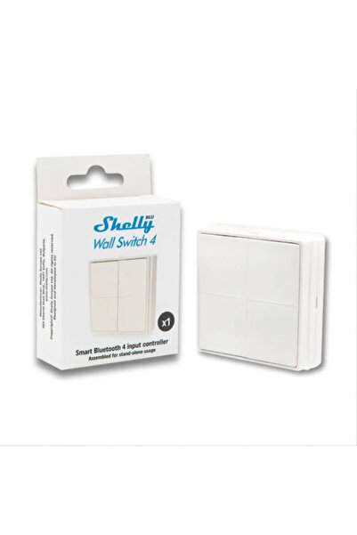 Shelly Blu Wall 4 Έξυπνος Διακόπτης Μεσαίας Τοποθέτησης Bluetooth