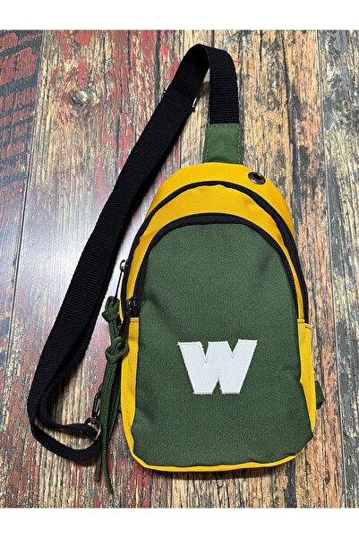 street&bagdnz Waterproof Solid Color W Letter Embroidered Crossbody Chest Bag...