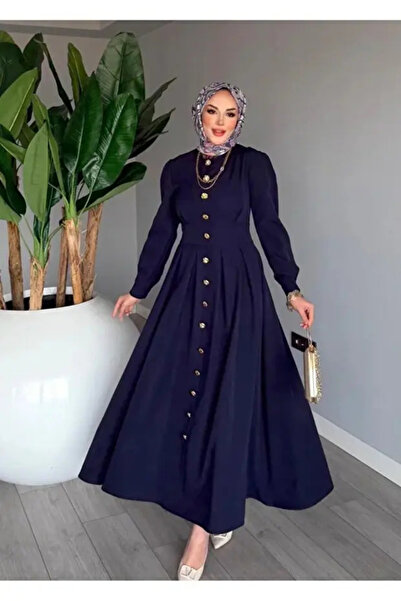 bgm fashion فستان نسائي من قماش الكريب دابيل كريب موديل أسل