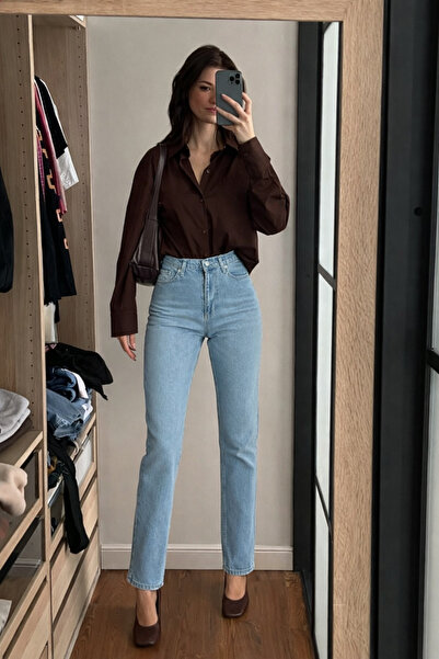 XRAY JEANS بنطلون جينز نسائي ضيق بخمسة جيوب باللون الأزرق الجليدي من ماركة Mo...