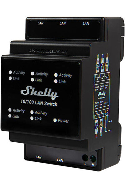Shelly Διακόπτης LAN L2 με 5 θύρες Ethernet