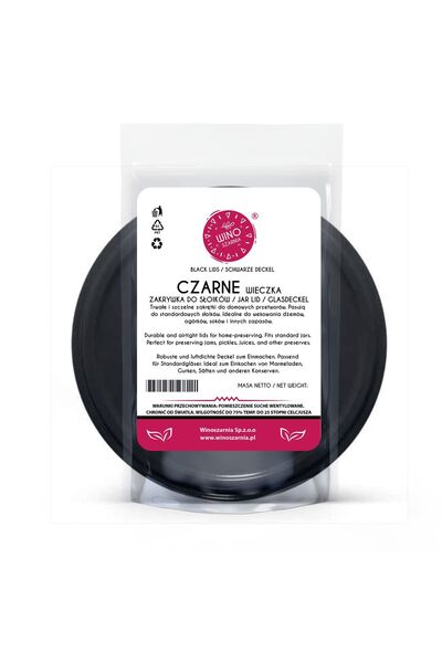 winoszarnia Capace pentru borcane de 82 mm – Negre |   cu 6 brațe |   50 capa...