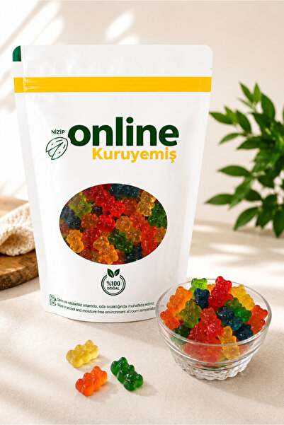 Nizip Online Kuruyemiş Teddy Bear Jelly Bean - 500 Gr
