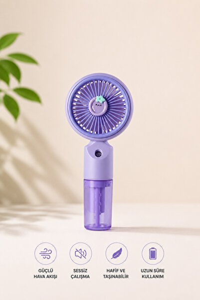 Mini Handheld Fan With Water Tank Fruit Themed Rechargeable Portable Summer Cooling Fan