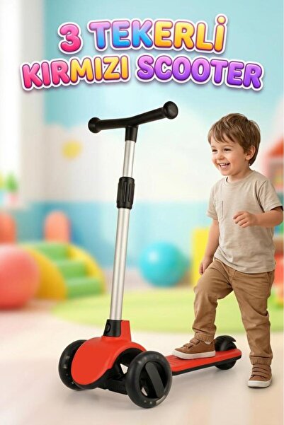 Tıfıl Toys Led Işıklı Silikon 3 Tekerli Katlanabilir Yükseklik Ayarlı 50kg Ta...