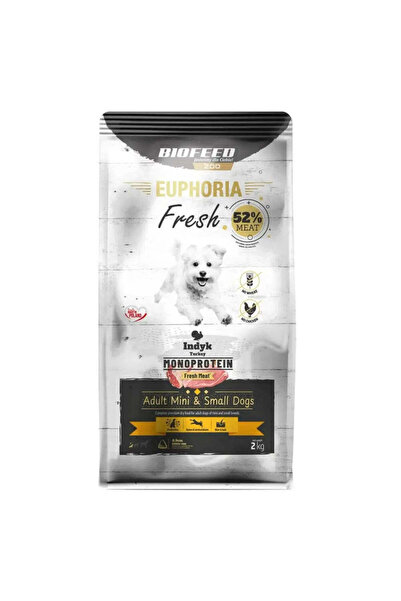 BIOFEED Hrană uscată Euphoria Fresh Adult Mini & Small Monoproteină Curcan 2 ...